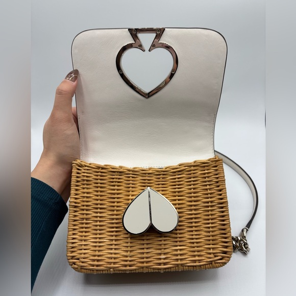 Kate Spade Nicola Turnlock Wicker Crossbody Bag - Picture 6 of 11